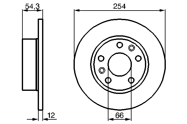 Disc frana 0 986 478 289 BOSCH
