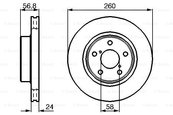 Disc frana 0 986 478 293 BOSCH