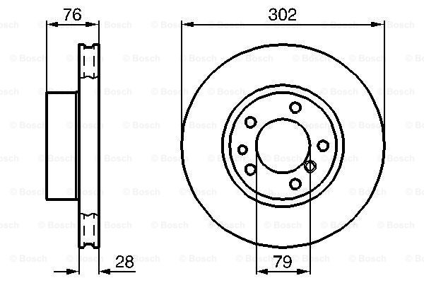 Disc frana 0 986 478 317 BOSCH