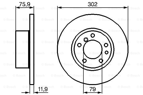 Disc frana 0 986 478 319 BOSCH