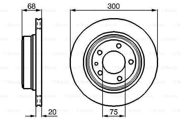 Disc frana 0 986 478 320 BOSCH