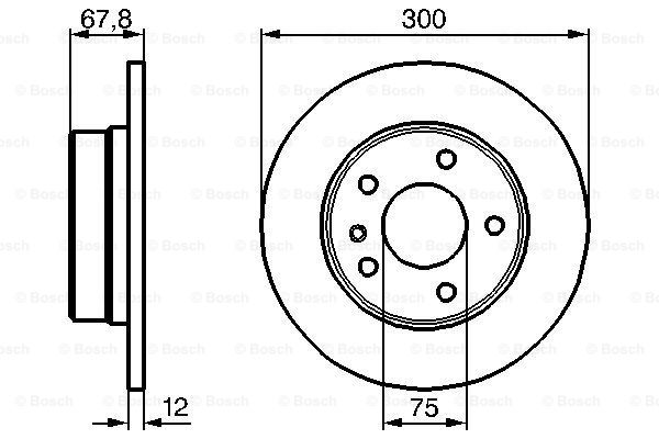 Disc frana 0 986 478 322 BOSCH