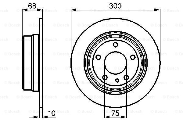 Disc frana 0 986 478 323 BOSCH