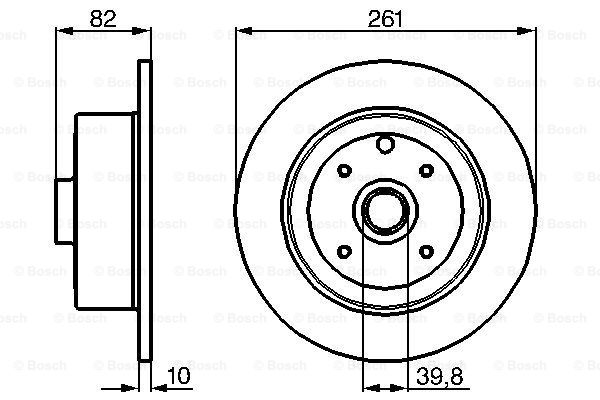 Disc frana 0 986 478 328 BOSCH