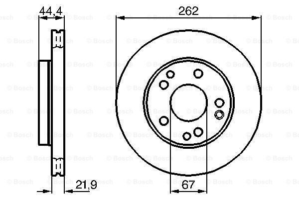 Disc frana 0 986 478 330 BOSCH