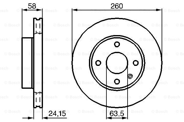 Disc frana 0 986 478 346 BOSCH