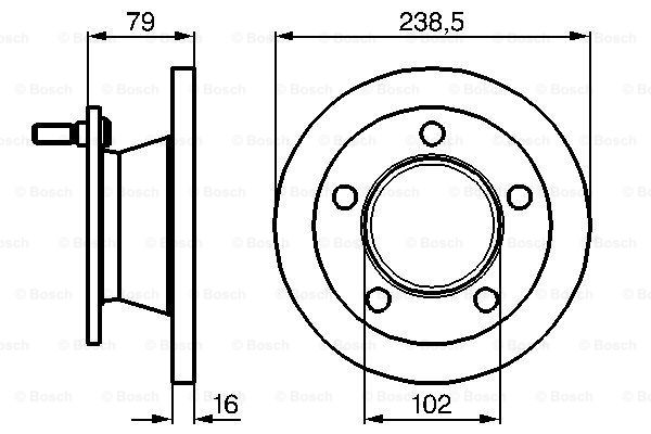 Disc frana 0 986 478 357 BOSCH