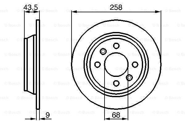 Disc frana 0 986 478 374 BOSCH