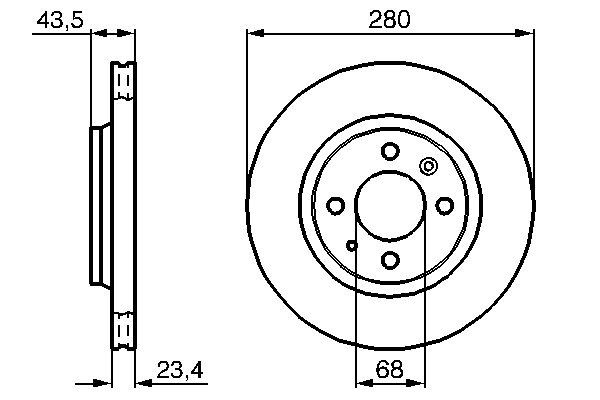 Disc frana 0 986 478 375 BOSCH