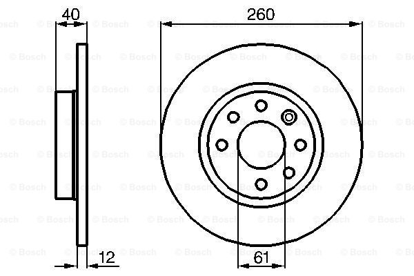 Disc frana 0 986 478 386 BOSCH