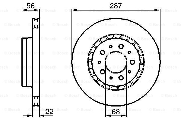 Disc frana 0 986 478 388 BOSCH