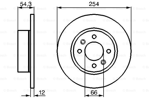Disc frana 0 986 478 390 BOSCH
