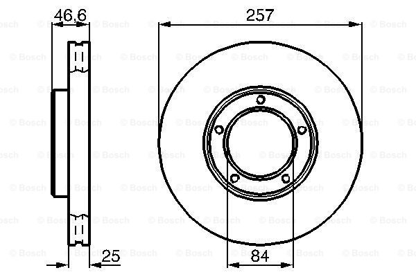 Disc frana 0 986 478 397 BOSCH