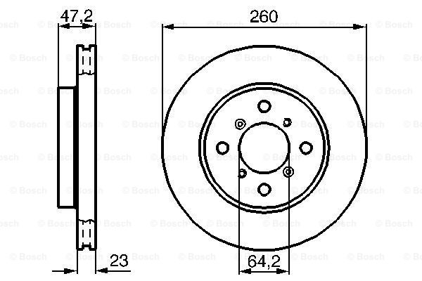 Disc frana 0 986 478 415 BOSCH