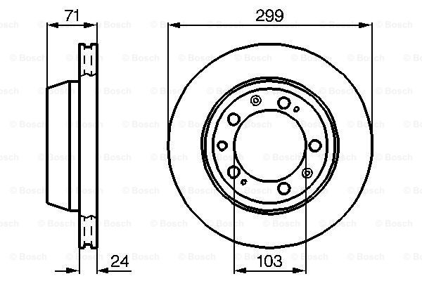 Disc frana 0 986 478 417 BOSCH
