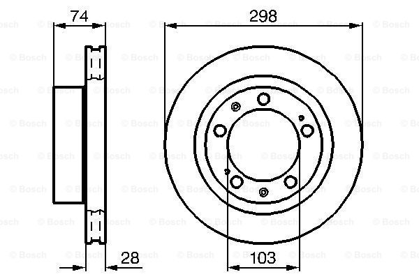 Disc frana 0 986 478 418 BOSCH