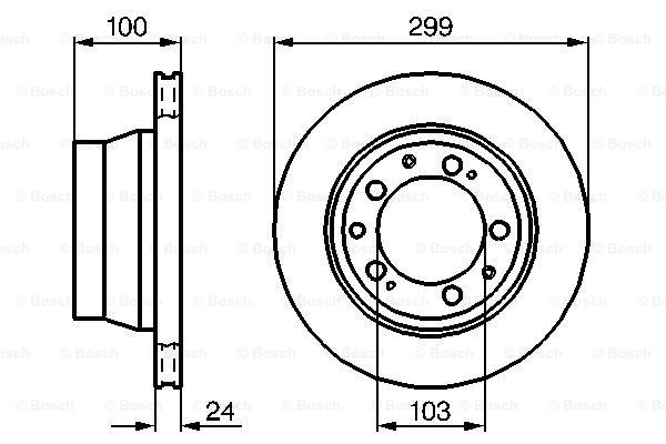 Disc frana 0 986 478 419 BOSCH