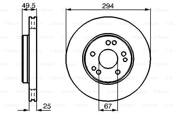 Disc frana 0 986 478 428 BOSCH