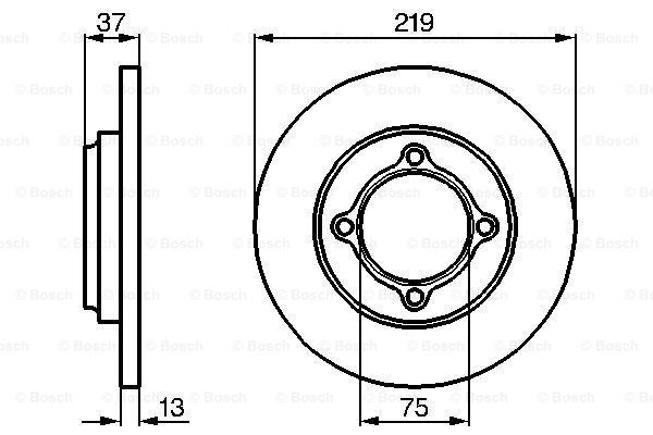 Disc frana 0 986 478 429 BOSCH