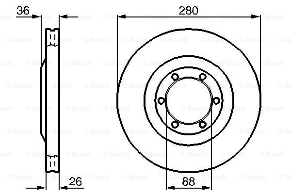 Disc frana 0 986 478 437 BOSCH