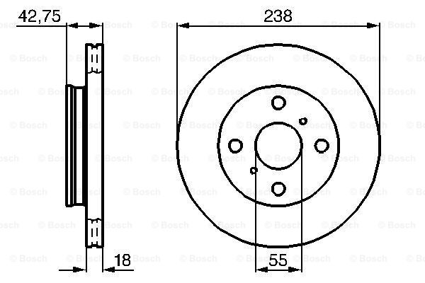 Disc frana 0 986 478 438 BOSCH
