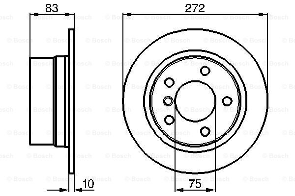 Disc frana 0 986 478 439 BOSCH