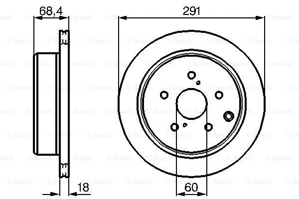 Disc frana 0 986 478 443 BOSCH