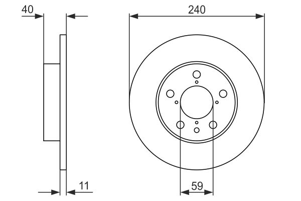 Disc frana 0 986 478 444 BOSCH