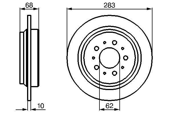 Disc frana 0 986 478 445 BOSCH