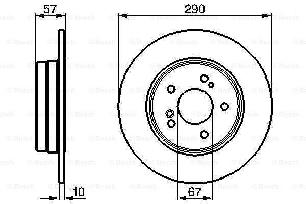 Disc frana 0 986 478 446 BOSCH