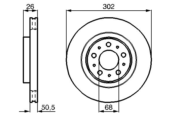 Disc frana 0 986 478 454 BOSCH