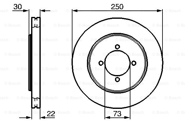 Disc frana 0 986 478 458 BOSCH