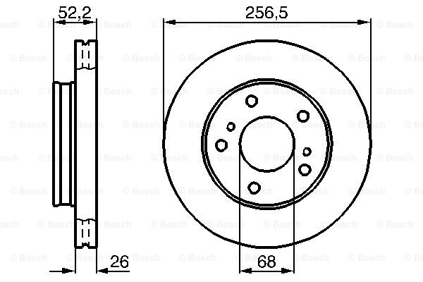 Disc frana 0 986 478 485 BOSCH