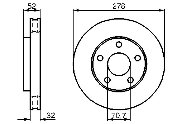 Disc frana 0 986 478 486 BOSCH