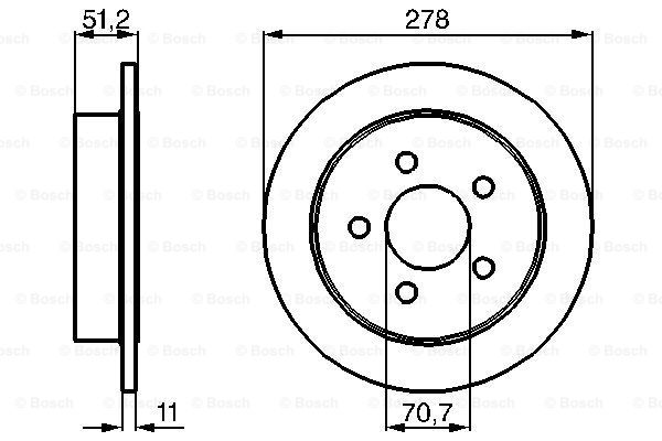 Disc frana 0 986 478 487 BOSCH