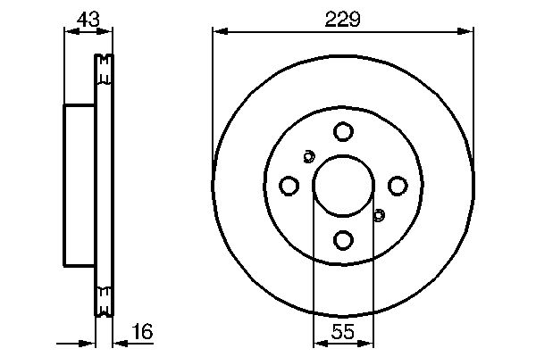 Disc frana 0 986 478 491 BOSCH