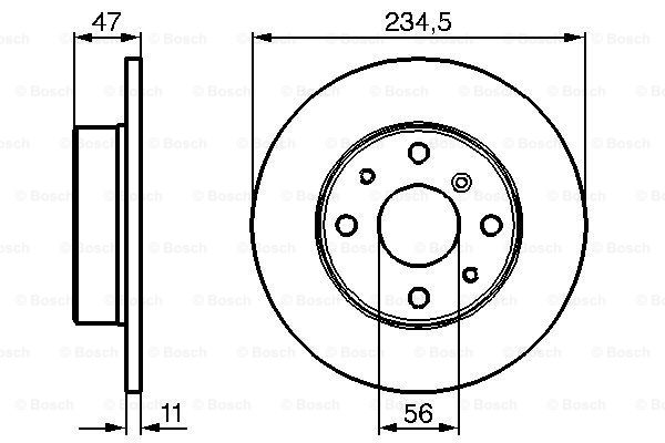 Disc frana 0 986 478 500 BOSCH