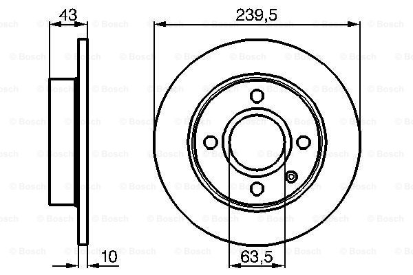 Disc frana 0 986 478 501 BOSCH