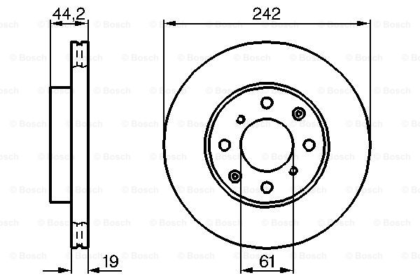 Disc frana 0 986 478 503 BOSCH