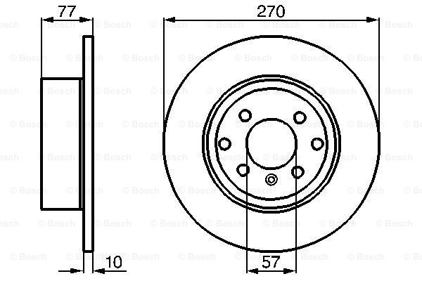 Disc frana 0 986 478 504 BOSCH