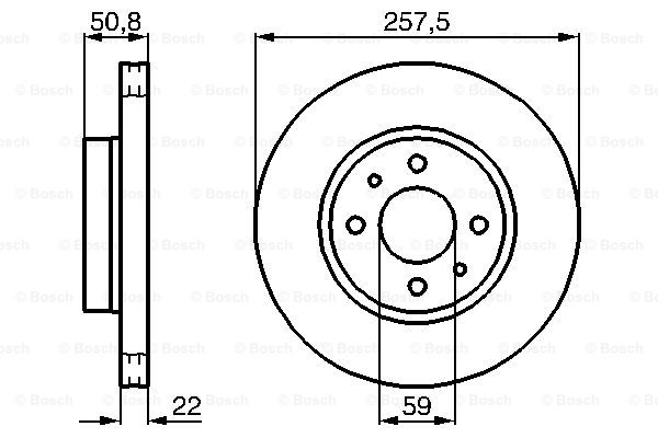 Disc frana 0 986 478 512 BOSCH