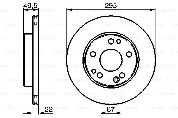 Disc frana 0 986 478 525 BOSCH