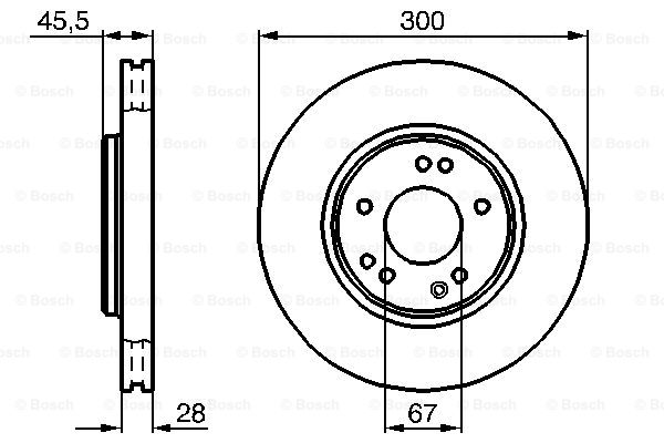 Disc frana 0 986 478 526 BOSCH