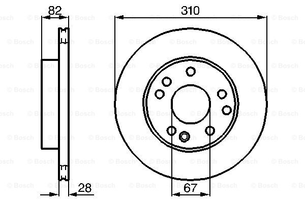 Disc frana 0 986 478 528 BOSCH
