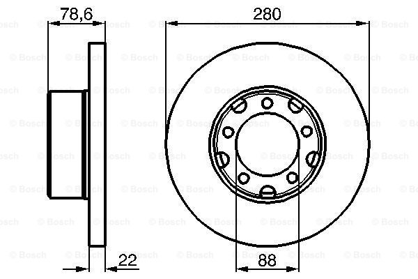 Disc frana 0 986 478 529 BOSCH