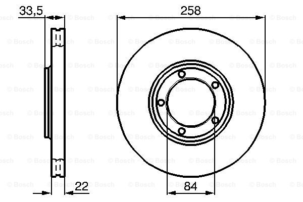 Disc frana 0 986 478 530 BOSCH
