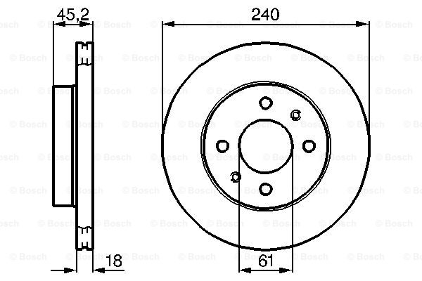 Disc frana 0 986 478 533 BOSCH