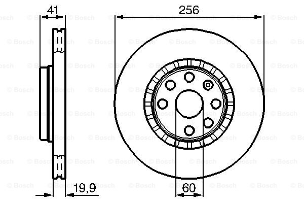 Disc frana 0 986 478 535 BOSCH