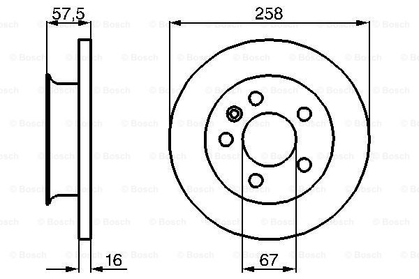 Disc frana 0 986 478 544 BOSCH