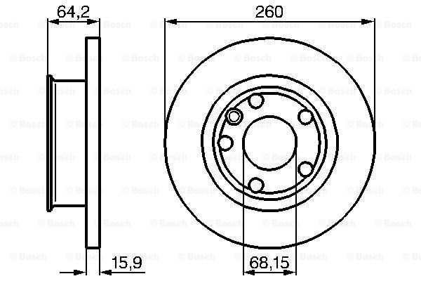 Disc frana 0 986 478 547 BOSCH
